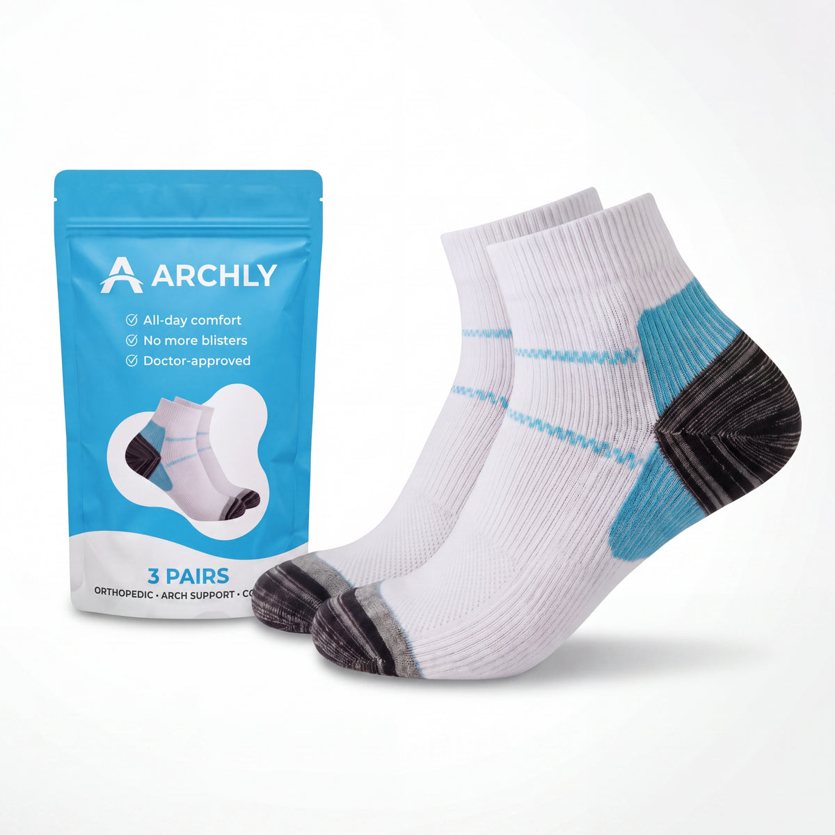 Archly All-Day Comfort Socks | 3 Pairs